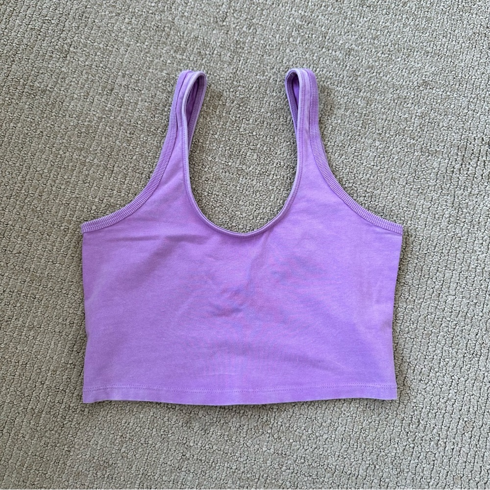 Free People FP Movement Hot Shot Crop Top Purple Size XS